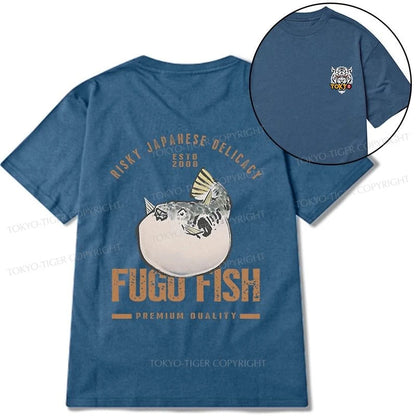 Tokyo-Tiger Fugu Fish Japanese Front Back Classic T-Shirt