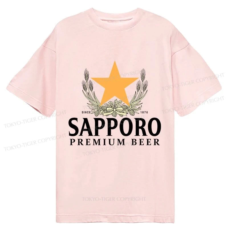 Tokyo-Tiger Sapporo Beer Logo Japanese Classic T-Shirt