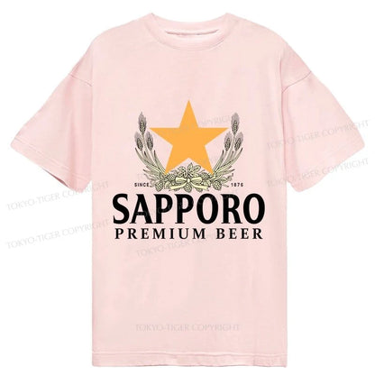 Tokyo-Tiger Sapporo Beer Logo Japanese Classic T-Shirt