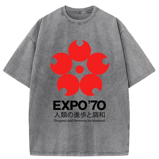 Tokyo-Tiger World Expo'70 Washed T-Shirt
