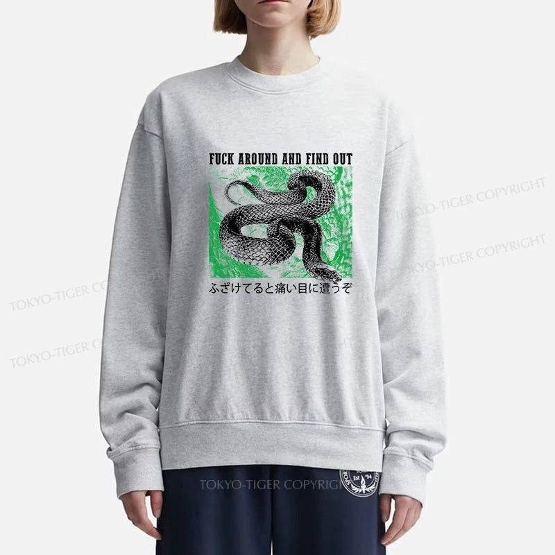 Tokyo-Tiger Cold And Heartless Snake Sweatshirt