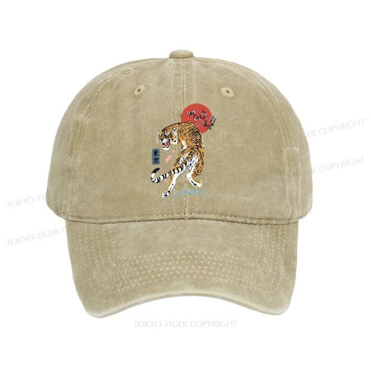 Tokyo-Tiger Tiger Blossom Japanese Sakura Washed Cap