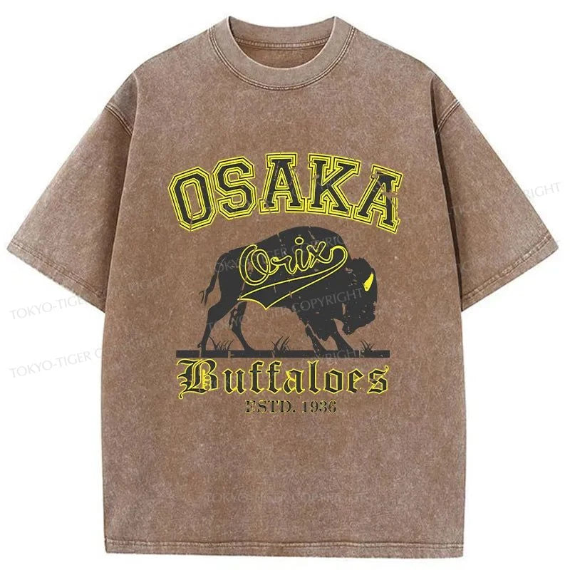 Tokyo-Tiger Orix Buffaloes Japanese Washed T-Shirt