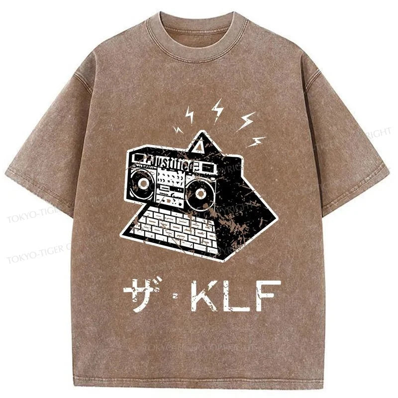 Tokyo-Tiger KLF Logo Japanese Washed T-Shirt