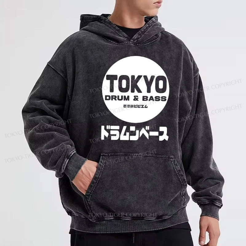 Tokyo-Tiger Tokyo DnB Japanese Washed Hoodie