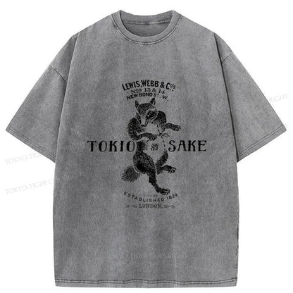 Tokyo-Tiger Japanese Sake Washed T-Shirt