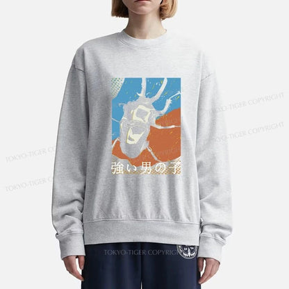 Tokyo-Tiger Strong Beetle Japanese Sweatshirt