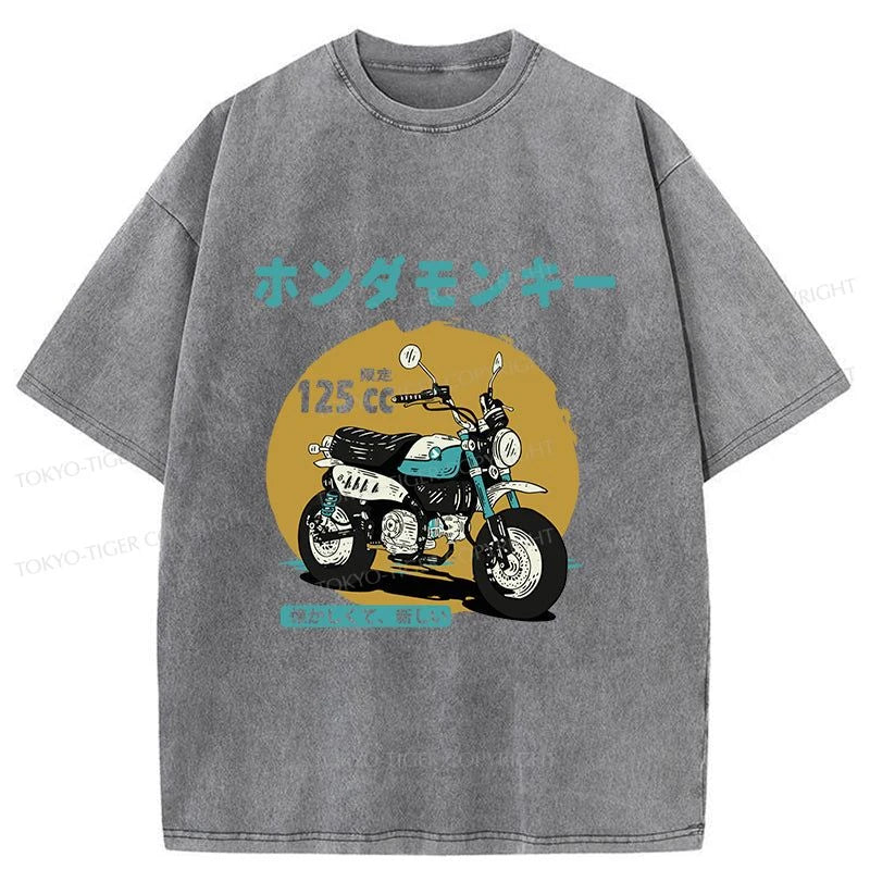 Tokyo-Tiger Honda Motorcycle Japanese Washed T-Shirt