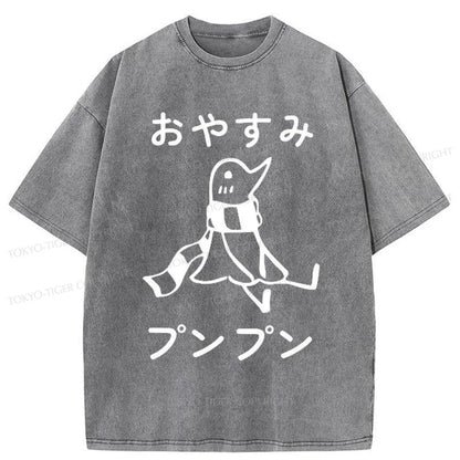 Tokyo-Tiger Good Night PunPun Washed T-Shirt