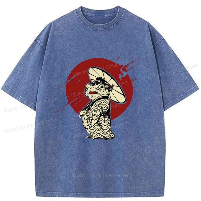 Tokyo-Tiger Frog Monster Washed T-Shirt