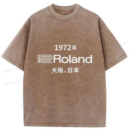 Tokyo-Tiger 1972 Roland Osaka Japan Washed T-Shirt