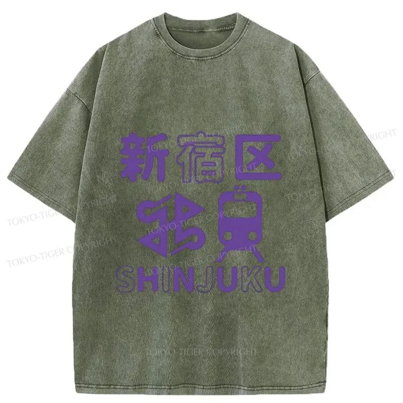 Tokyo-Tiger Shinjuku Japanese Washed T-Shirt