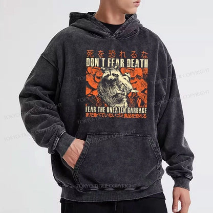 Tokyo-Tiger Timid Raccoon Japanese Washed Hoodie