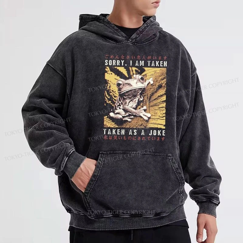 Tokyo-Tiger The Tragic Frog Japanese Washed Hoodie