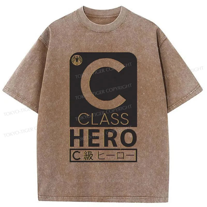 Tokyo-Tiger C Class Hero Faction Japanese Washed T-Shirt