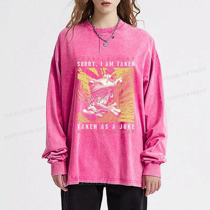 Tokyo-Tiger The Tragic Frog Japanese Washed Long Sleeve T-Shirt