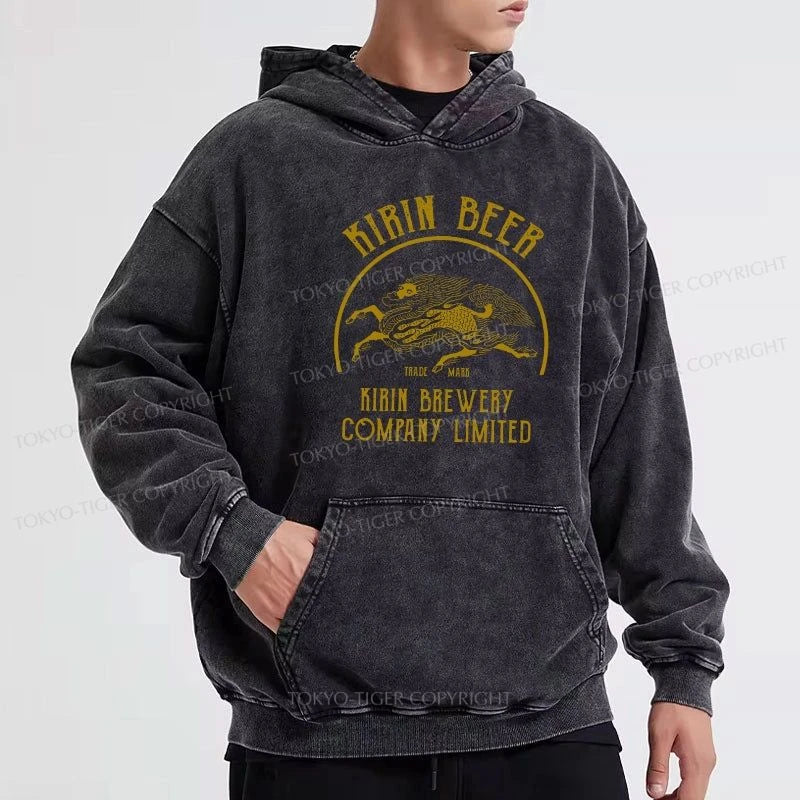 Tokyo-Tiger Kirin Beer Company Washed Hoodie