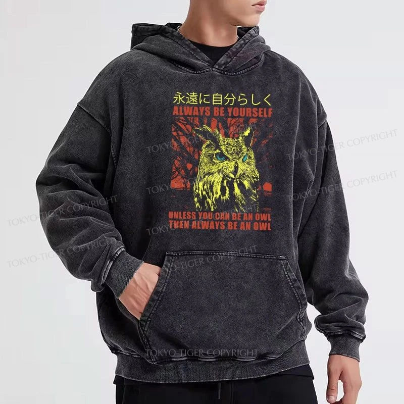 Tokyo-Tiger Always Be Yourself Japanese Washed Hoodie