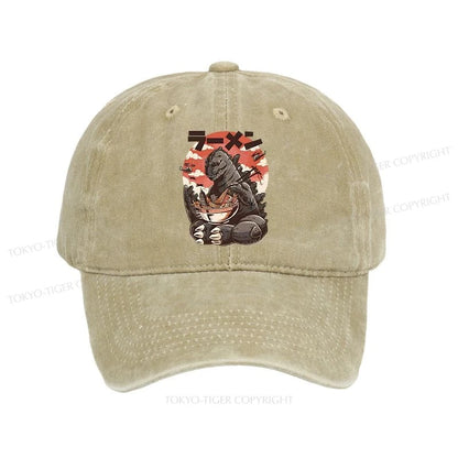 Tokyo-Tiger Ramen Monster Japanese Washed Cap