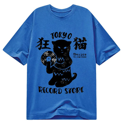 Tokyo-Tiger Tokyo Record Store Cat CD Classic T-Shirt