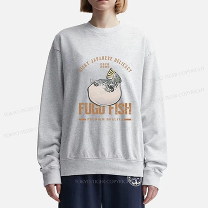 Tokyo-Tiger Fugu Fish Japanese Sweatshirt