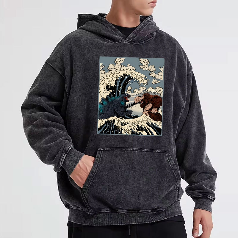 Tokyo-Tiger The Great Fight Washed Hoodie