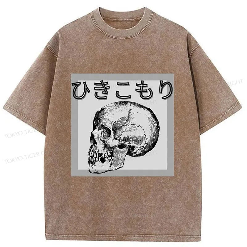 Tokyo-Tiger A Decadent Skeleton Washed T-Shirt