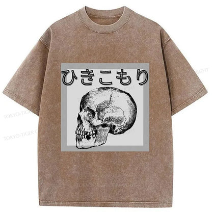 Tokyo-Tiger A Decadent Skeleton Washed T-Shirt