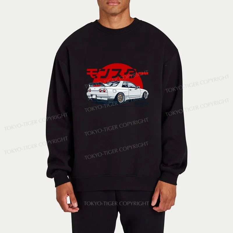 Tokyo-Tiger Monster. Skyline R32 GTR Sweatshirt