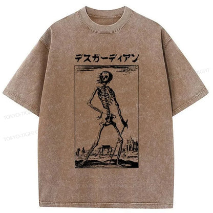 Tokyo-Tiger Death Guardian Japanese Washed T-Shirt