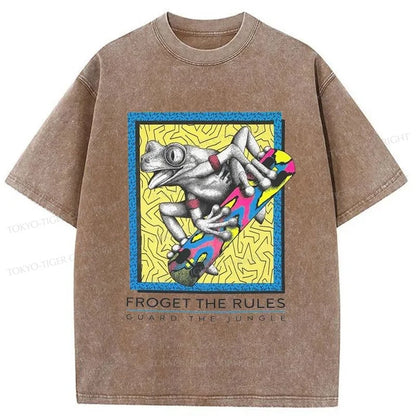 Tokyo-Tiger Froget The Rules Japanese Washed T-Shirt