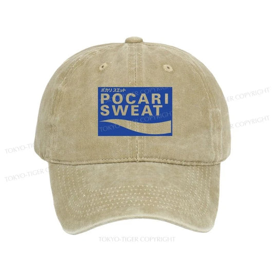 Tokyo-Tiger POCARI SWEAT Logo Washed Cap