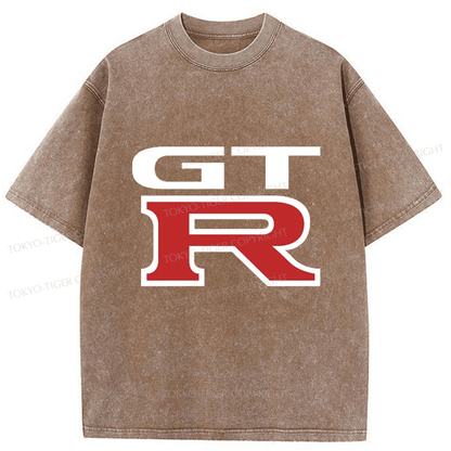 Tokyo-Tiger GTR Logo Japanese Washed T-Shirt