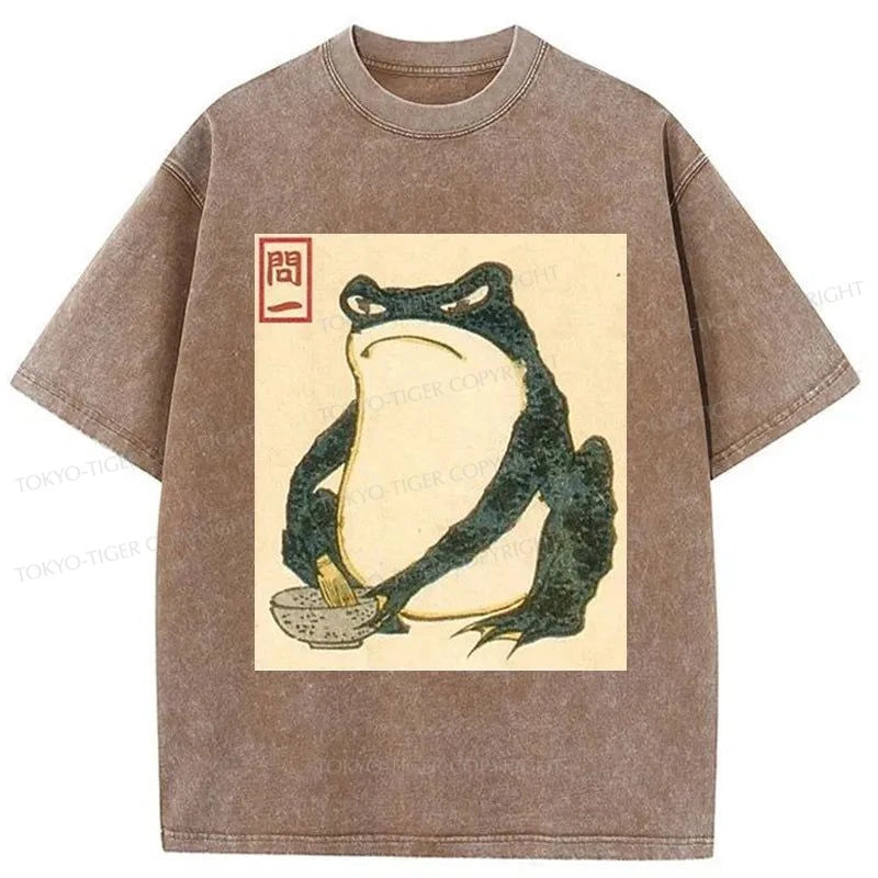 Tokyo-Tiger Matsumoto Hoji Japanese Frog Washed T-Shirt