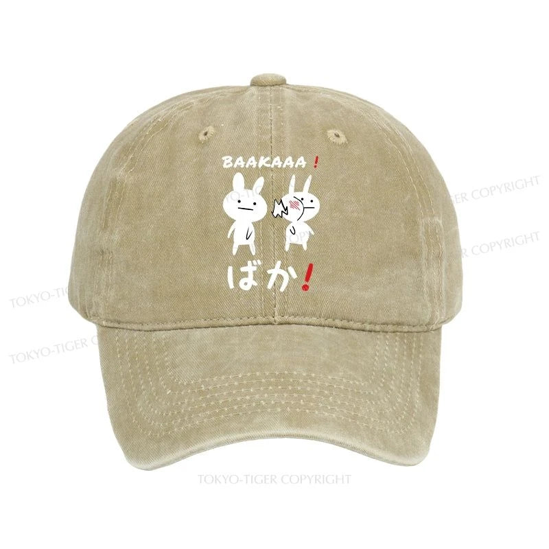 Tokyo-Tiger Anime Baka Manga Slap Washed Cap