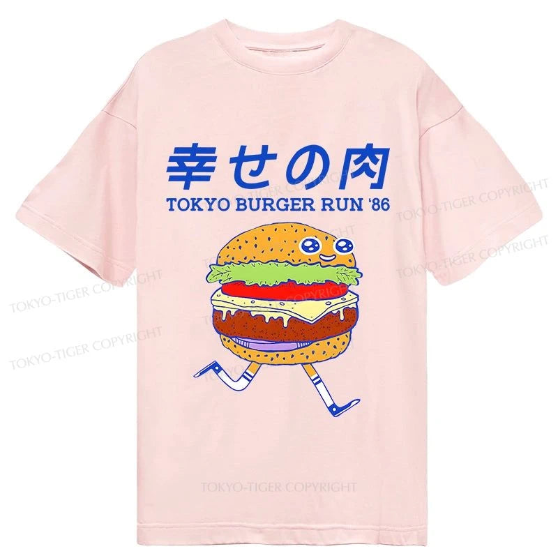 Tokyo-Tiger Tokyo Burger Run Japanese Classic T-Shirt