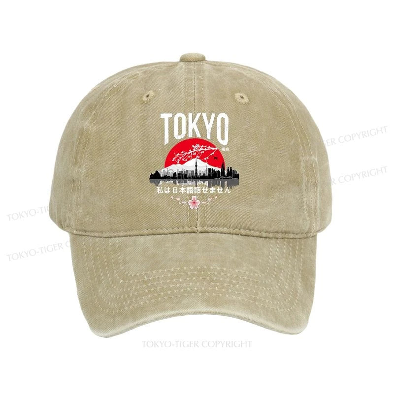 Tokyo-Tiger I don’t speak Japanese Washed Cap