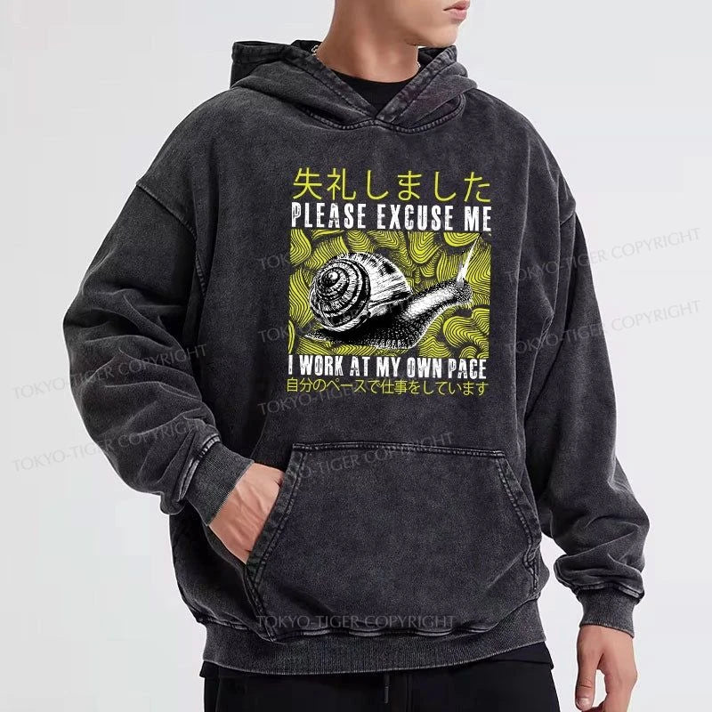 Tokyo-Tiger Snails That Work According To Their Own Rules Washed Hoodie