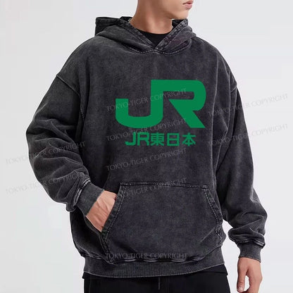 Tokyo-Tiger East Japan Railway Company Washed Hoodie