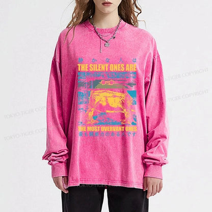 Tokyo-Tiger Silent Frog Japanese Washed Long Sleeve T-Shirt