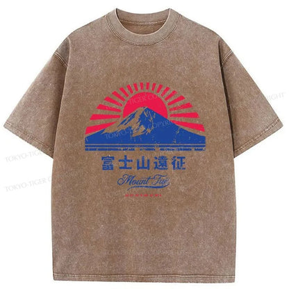 Tokyo-Tiger Mount Fuji Expedition Washed T-Shirt