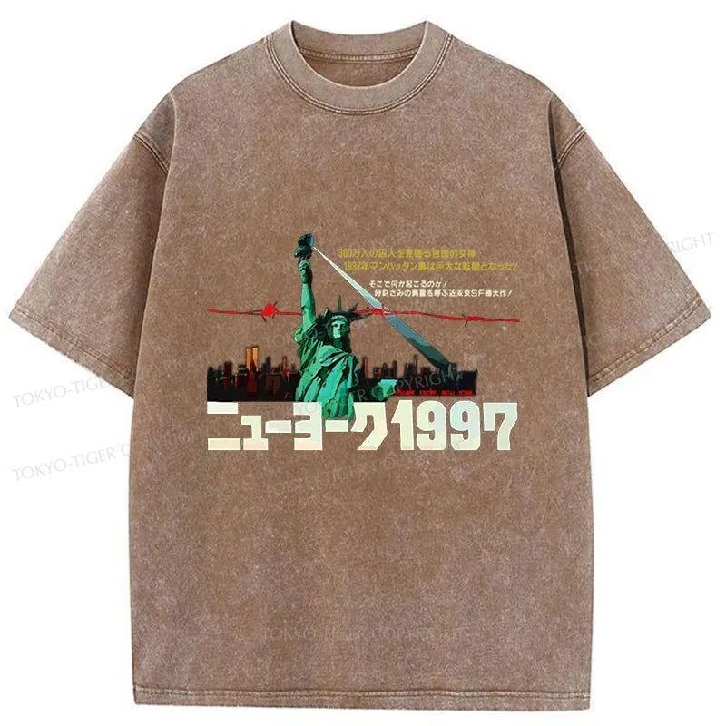 Tokyo-Tiger Escape From New York 1997 Washed T-Shirt