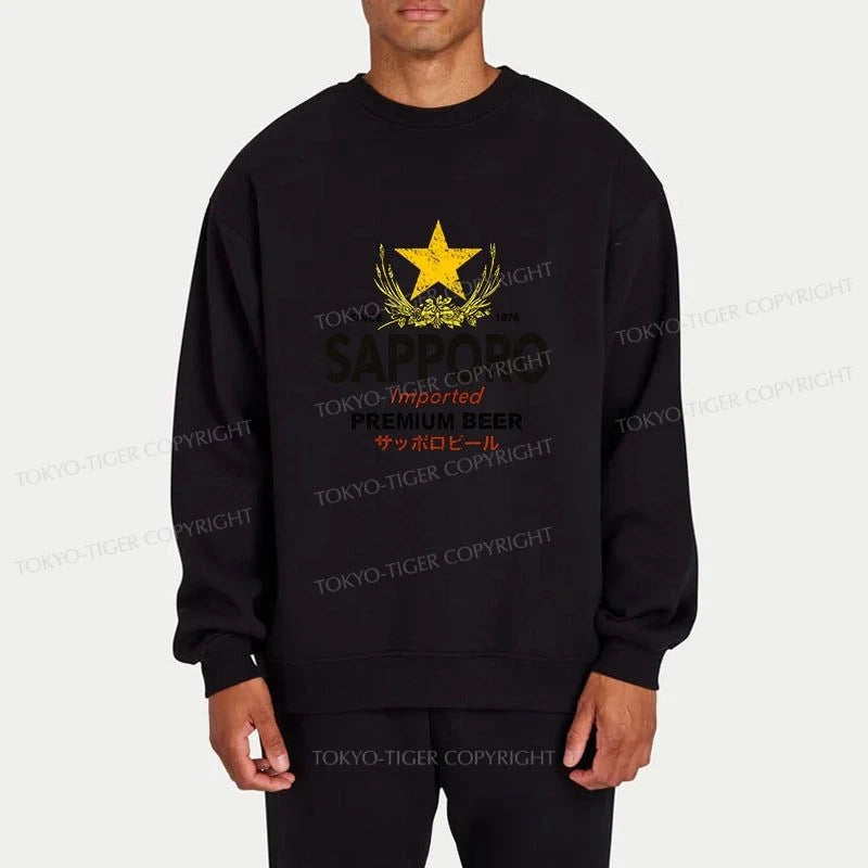 Tokyo-Tiger Sapporo Beer Star Japanese Sweatshirt