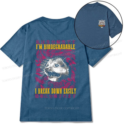 Tokyo-Tiger An Easily Breakable Opossum Front Back Classic T-Shirt