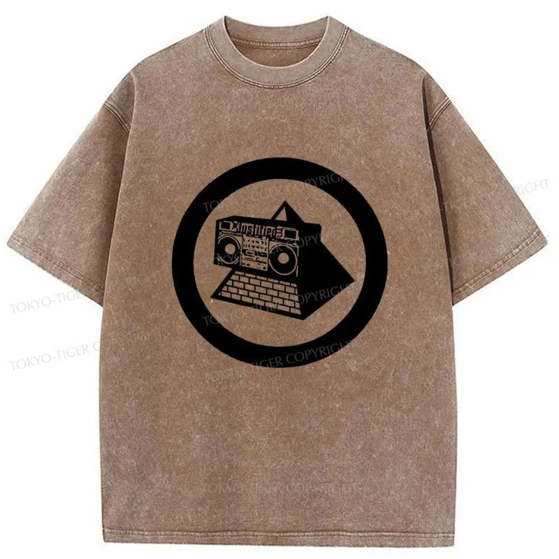 Tokyo-Tiger KLF Logo Vintage Washed T-Shirt