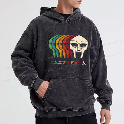 Tokyo-Tiger Retro MF Doom Washed Hoodie