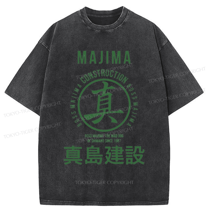 Tokyo-Tiger Majima Construction Japanese Washed T-Shirt