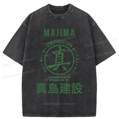 Tokyo-Tiger Majima Construction Japanese Washed T-Shirt