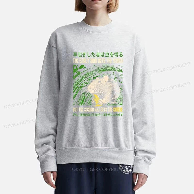 Tokyo-Tiger The Early Bird Gets The Worm Sweatshirt