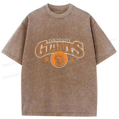 Tokyo-Tiger Tokyo City Giants Washed T-Shirt